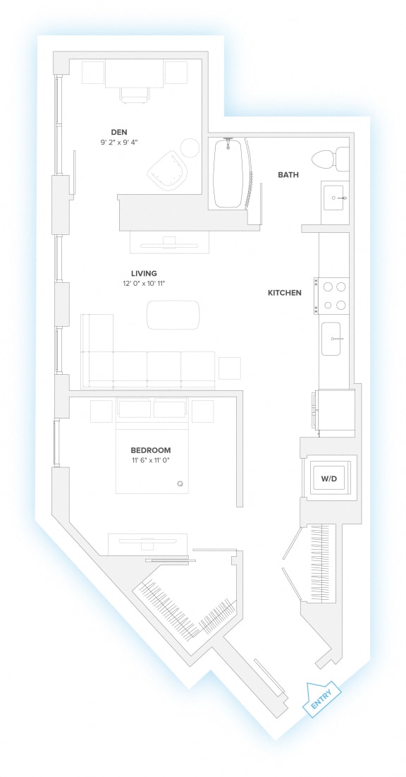 Floorplans Studio, 1 & 2 Bedroom Apartments in River West Chicago